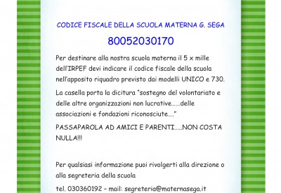 scuola materna sega